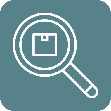 Paket, arama, simge vektör görüntüsünü izle. Teslimat ve lojistik için de kullanılabilir. Web uygulamalarında, mobil uygulamalarda ve yazdırma ortamlarında kullanılabilir.