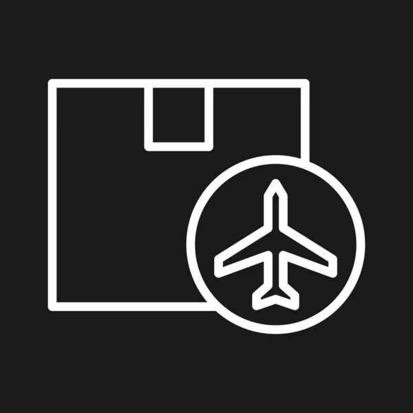 Aire Envío Avión Por Imagen Vectorial Icono Aire También Puede — Vector de stock