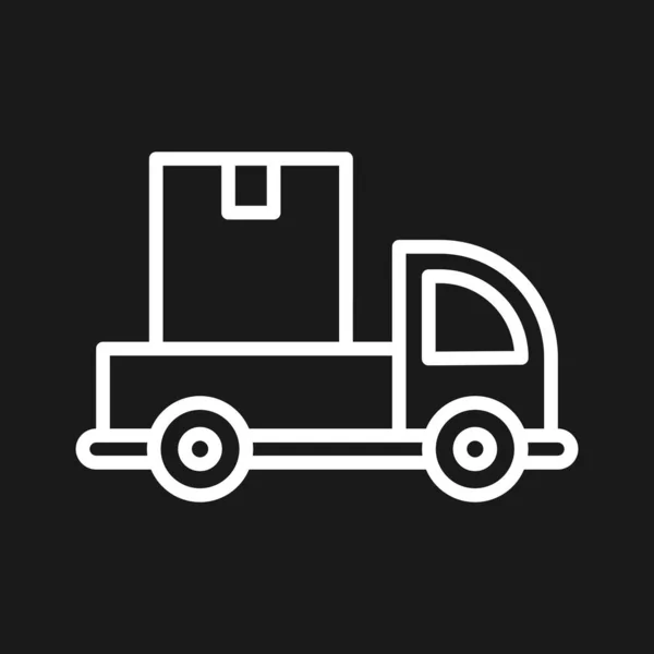 Entrega Caminhão Imagem Vetor Ícone Transporte Também Pode Ser Usado — Vetor de Stock