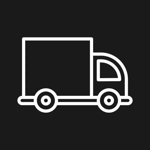 Consegna Furgone Icona Spedizione Immagine Vettoriale Utilizzabile Anche Consegna Logistica — Vettoriale Stock