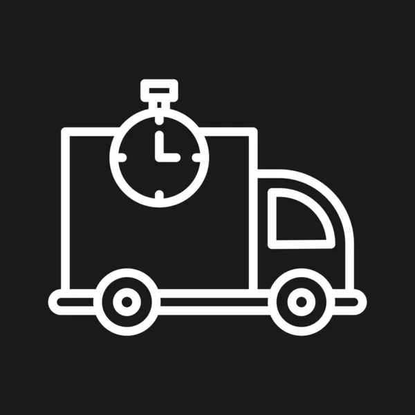 Snel Verzending Stopwatch Pictogram Vector Afbeelding Kan Ook Gebruikt Worden — Stockvector