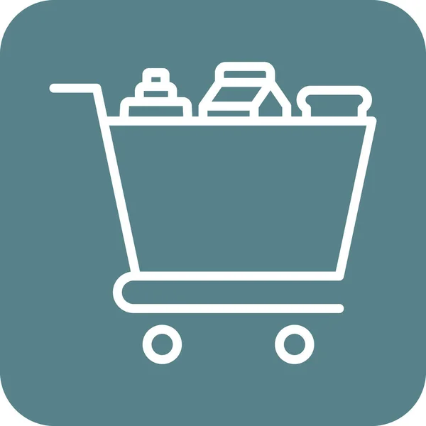 Alimentos Comestibles Icono Compras Imagen Vectorial También Puede Utilizar Para — Vector de stock