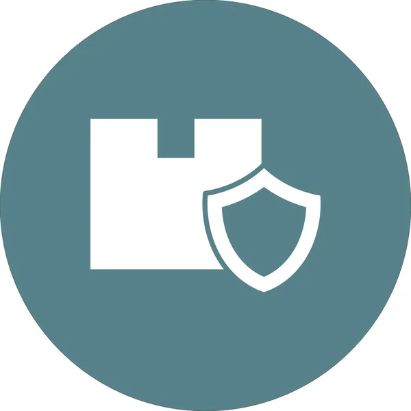 Pacote Proteção Imagem Vetor Ícone Escudo Também Pode Ser Usado — Vetor de Stock