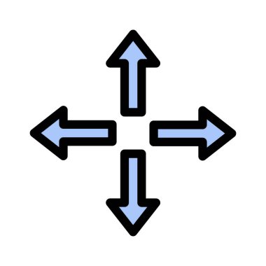 Ok, genişlet, simge vektör resmini taşı. Müşteri desteği için de kullanılabilir. Web uygulamalarında, mobil uygulamalarda ve yazdırma ortamlarında kullanılabilir.