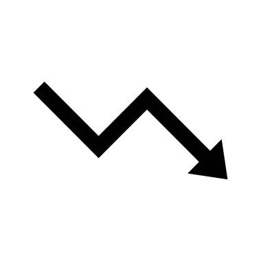 Çizelge, kriz, ikon vektör görüntüsünü düşür. Müşteri desteği için de kullanılabilir. Web uygulamalarında, mobil uygulamalarda ve yazdırma ortamlarında kullanılabilir.