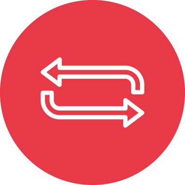 Değişim, döngü, ikon vektör görüntüsünü tekrarla. Müşteri desteği için de kullanılabilir. Web uygulamalarında, mobil uygulamalarda ve yazdırma ortamlarında kullanılabilir.