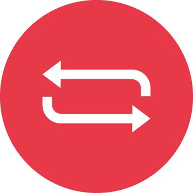 Değişim, döngü, ikon vektör görüntüsünü tekrarla. Müşteri desteği için de kullanılabilir. Web uygulamalarında, mobil uygulamalarda ve yazdırma ortamlarında kullanılabilir.