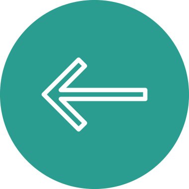 Sol, ok simgesi vektör görüntüsü. Müşteri desteği için de kullanılabilir. Web uygulamalarında, mobil uygulamalarda ve yazdırma ortamlarında kullanılabilir.