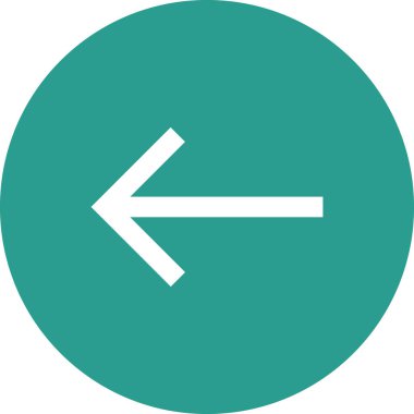 Sol, ok simgesi vektör görüntüsü. Müşteri desteği için de kullanılabilir. Web uygulamalarında, mobil uygulamalarda ve yazdırma ortamlarında kullanılabilir.