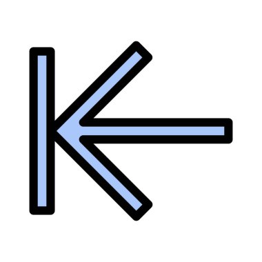 Başla, ok, sol simge vektör görüntüsü. Müşteri desteği için de kullanılabilir. Web uygulamalarında, mobil uygulamalarda ve yazdırma ortamlarında kullanılabilir.