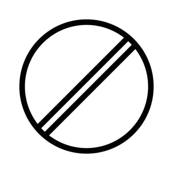 Zrušit Zakázaný Vektorový Obrázek Ikony Lze Také Použít Pro Zákaznickou — Stockový vektor