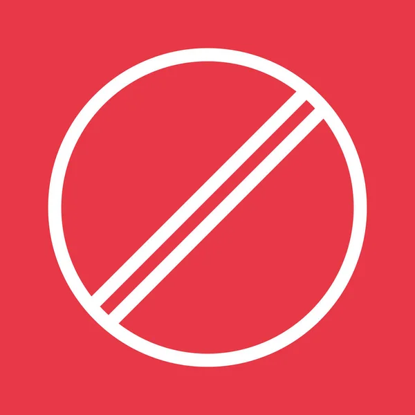Zrušit Zakázaný Vektorový Obrázek Ikony Lze Také Použít Pro Zákaznickou — Stockový vektor
