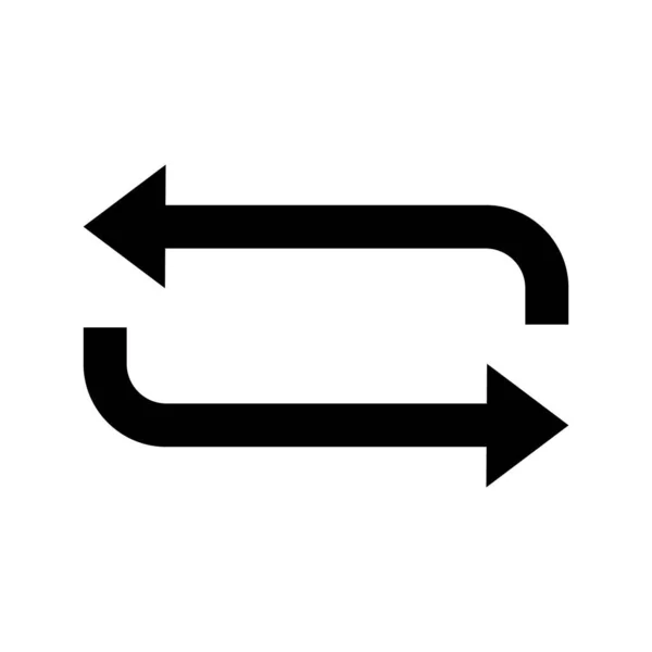 Intercambio Bucle Imagen Vectorial Icono Repetición También Puede Utilizar Para — Vector de stock