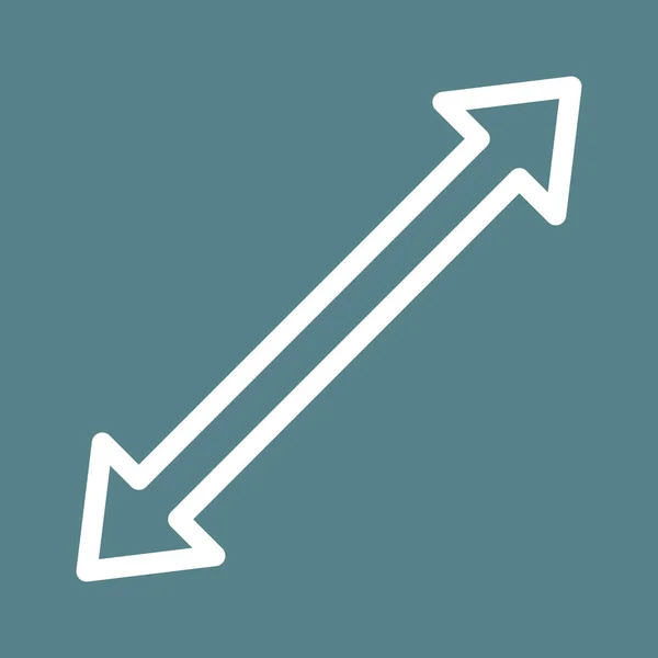 Formaat Wijzigen Pijl Pictogram Van Het Scherm Vectorafbeelding Kan Ook — Stockvector