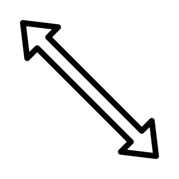 Redimensionner Flèche Image Vectorielle Icône Écran Peut Également Être Utilisé — Image vectorielle