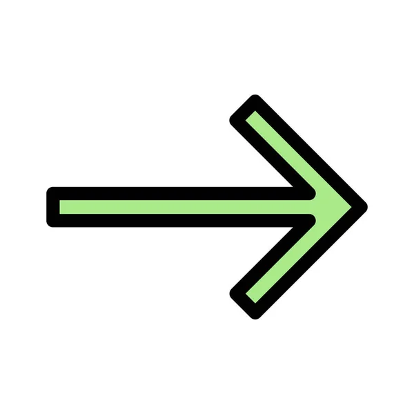 Rechts Pijl Pictogram Vectorafbeelding Kan Ook Worden Gebruikt Voor Klantenondersteuning — Stockvector