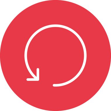 Ok, geri, geçmiş ikon vektör görüntüsü. Oklar ve işaretler için de kullanılabilir. Web uygulamalarında, mobil uygulamalarda ve yazdırma ortamlarında kullanılabilir.