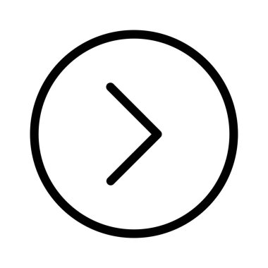 Ok, sıradaki, yuvarlak ikon vektör görüntüsü. Oklar ve işaretler için de kullanılabilir. Web uygulamalarında, mobil uygulamalarda ve yazdırma ortamlarında kullanılabilir.