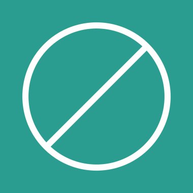 İptal et, yasakla, simge vektör resmini pasifleştir. Oklar ve işaretler için de kullanılabilir. Web uygulamalarında, mobil uygulamalarda ve yazdırma ortamlarında kullanılabilir.