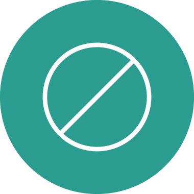 İptal et, yasakla, simge vektör resmini pasifleştir. Oklar ve işaretler için de kullanılabilir. Web uygulamalarında, mobil uygulamalarda ve yazdırma ortamlarında kullanılabilir.