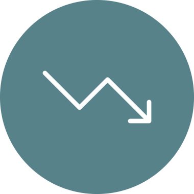 Çizelge, kriz, ikon vektör görüntüsünü düşür. Oklar ve işaretler için de kullanılabilir. Web uygulamalarında, mobil uygulamalarda ve yazdırma ortamlarında kullanılabilir.