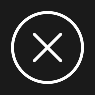 Kapat, çapraz, simge vektör resmini sil. Oklar ve işaretler için de kullanılabilir. Web uygulamalarında, mobil uygulamalarda ve yazdırma ortamlarında kullanılabilir.