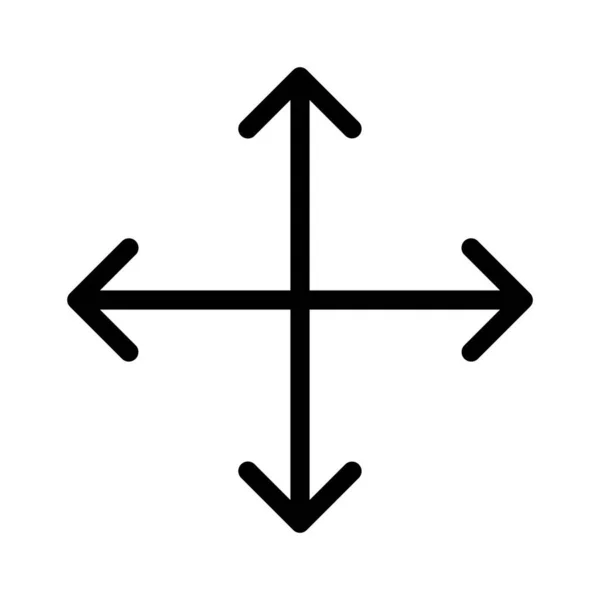 Arrow Enlarge Fullscreen Icon Vector Image Can Also Used Arrows — Stock Vector