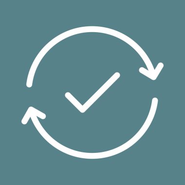 Simge vektör görüntüsünü eşzamanla. Oklar ve işaretler için de kullanılabilir. Web uygulamalarında, mobil uygulamalarda ve yazdırma ortamlarında kullanılabilir.