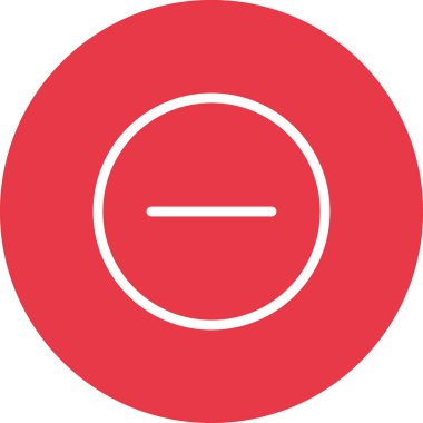 Eksi, kaldırma, yuvarlak ikon vektör görüntüsü. Oklar ve işaretler için de kullanılabilir. Web uygulamalarında, mobil uygulamalarda ve yazdırma ortamlarında kullanılabilir.