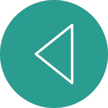 Önceki, sol, ok simgesi vektör görüntüsü. Oklar ve işaretler için de kullanılabilir. Web uygulamalarında, mobil uygulamalarda ve yazdırma ortamlarında kullanılabilir.