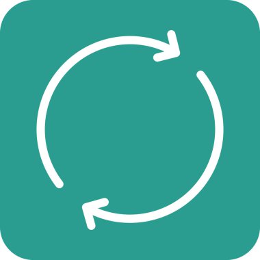 İlerleme, yenilenme, simge vektör görüntüsünü döndürme. Oklar ve işaretler için de kullanılabilir. Web uygulamalarında, mobil uygulamalarda ve yazdırma ortamlarında kullanılabilir.