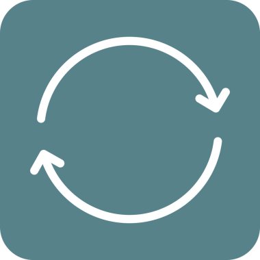 İlerleme, yenilenme, simge vektör görüntüsünü döndürme. Oklar ve işaretler için de kullanılabilir. Web uygulamalarında, mobil uygulamalarda ve yazdırma ortamlarında kullanılabilir.