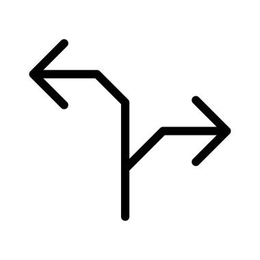 Sağ, sol, yön ikon vektör görüntüsü. Oklar ve işaretler için de kullanılabilir. Web uygulamalarında, mobil uygulamalarda ve yazdırma ortamlarında kullanılabilir.