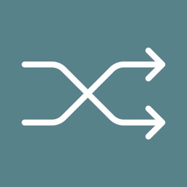 Karıştır, ok simgesi vektör görüntüsü. Oklar ve işaretler için de kullanılabilir. Web uygulamalarında, mobil uygulamalarda ve yazdırma ortamlarında kullanılabilir.