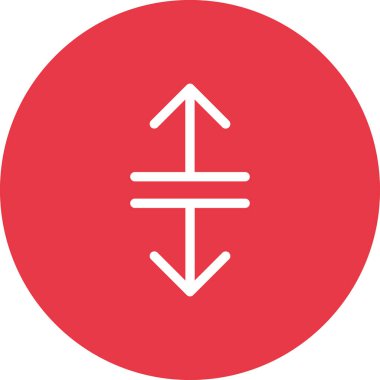 Böl, uzaklık, ok simgesi vektör görüntüsü. Oklar ve işaretler için de kullanılabilir. Web uygulamalarında, mobil uygulamalarda ve yazdırma ortamlarında kullanılabilir.