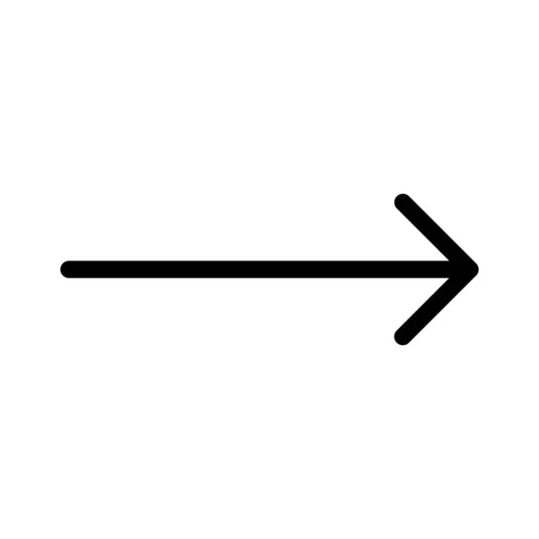 Derecha Imagen Vectorial Icono Flecha También Puede Utilizar Para Flechas — Vector de stock