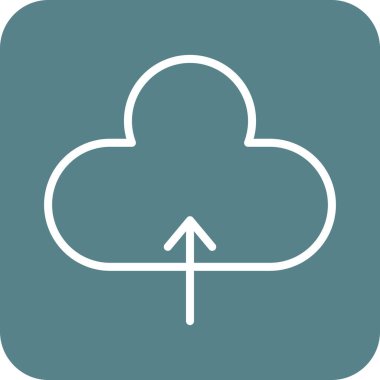 Bulut, yükle, ok simgesi vektör görüntüsünü yükselt. Ağ ve veri paylaşımı için de kullanılabilir. Web uygulamalarında, mobil uygulamalarda ve yazdırma ortamlarında kullanılabilir.