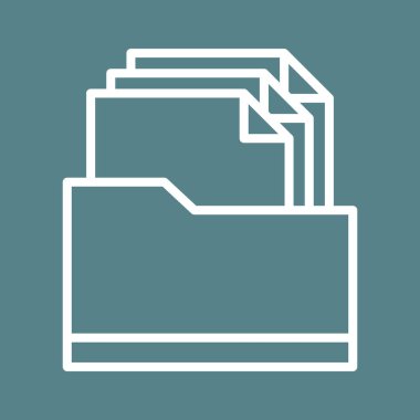 Dosyalar, klasör, docment simge vektör resmi. Ağ ve veri paylaşımı için de kullanılabilir. Web uygulamalarında, mobil uygulamalarda ve yazdırma ortamlarında kullanılabilir.