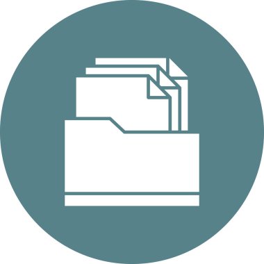 Dosyalar, klasör, docment simge vektör resmi. Ağ ve veri paylaşımı için de kullanılabilir. Web uygulamalarında, mobil uygulamalarda ve yazdırma ortamlarında kullanılabilir.