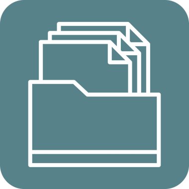 Dosyalar, klasör, docment simge vektör resmi. Ağ ve veri paylaşımı için de kullanılabilir. Web uygulamalarında, mobil uygulamalarda ve yazdırma ortamlarında kullanılabilir.