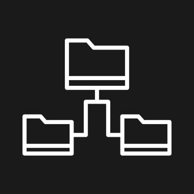 Dizinler, veriler, paylaşım, ikon vektör resmini transfer et. Ağ ve veri paylaşımı için de kullanılabilir. Web uygulamalarında, mobil uygulamalarda ve yazdırma ortamlarında kullanılabilir.