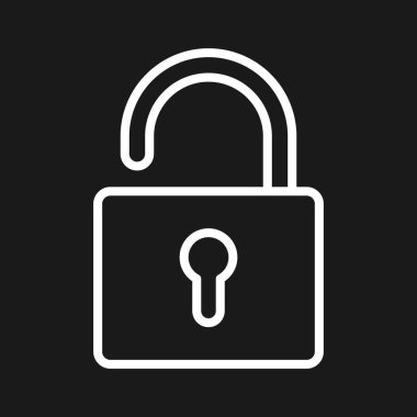 Simge vektör görüntüsünü aç, kilitle, kilitle. Ağ ve veri paylaşımı için de kullanılabilir. Web uygulamalarında, mobil uygulamalarda ve yazdırma ortamlarında kullanılabilir.