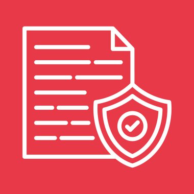 Güvenli, belge, kalkan simgesi vektör görüntüsü. Ağ ve veri paylaşımı için de kullanılabilir. Web uygulamalarında, mobil uygulamalarda ve yazdırma ortamlarında kullanılabilir.