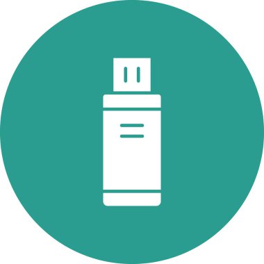 Usb, sür, flaş ikon vektör görüntüsü. Ağ ve veri paylaşımı için de kullanılabilir. Web uygulamalarında, mobil uygulamalarda ve yazdırma ortamlarında kullanılabilir.