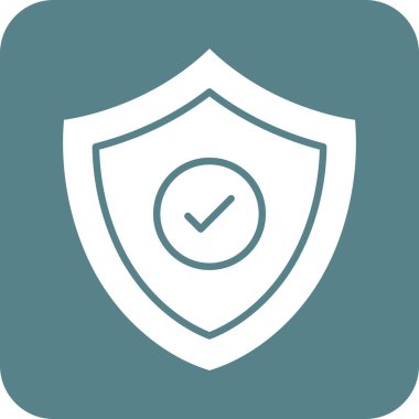 Doğrulandı, koruma, kalkan, güvenli simge vektör görüntüsü. Ağ ve veri paylaşımı için de kullanılabilir. Web uygulamalarında, mobil uygulamalarda ve yazdırma ortamlarında kullanılabilir.