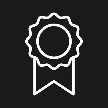 Başarı, onaylanmış, ödül ikonu vektör görüntüsü. Web pazarlama için de kullanılabilir. Web uygulamalarında, mobil uygulamalarda ve yazdırma ortamlarında kullanılabilir.