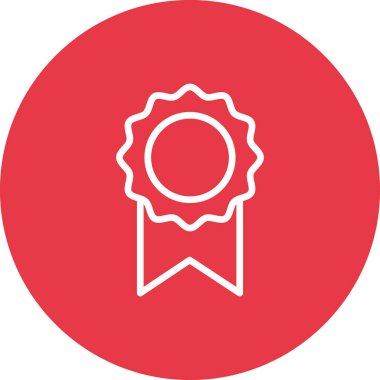 Başarı, onaylanmış, ödül ikonu vektör görüntüsü. Web pazarlama için de kullanılabilir. Web uygulamalarında, mobil uygulamalarda ve yazdırma ortamlarında kullanılabilir.