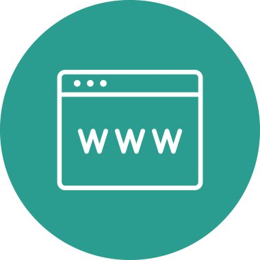 Adres, sayfa, site, www simge vektör resmi. Web pazarlama için de kullanılabilir. Web uygulamalarında, mobil uygulamalarda ve yazdırma ortamlarında kullanılabilir.