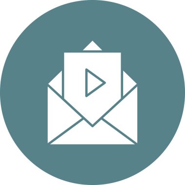 Reklam, reklam, e-posta pazarlama ikon vektör görüntüsü. Web pazarlama için de kullanılabilir. Web uygulamalarında, mobil uygulamalarda ve yazdırma ortamlarında kullanılabilir.