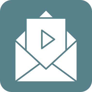 Reklam, reklam, e-posta pazarlama ikon vektör görüntüsü. Web pazarlama için de kullanılabilir. Web uygulamalarında, mobil uygulamalarda ve yazdırma ortamlarında kullanılabilir.